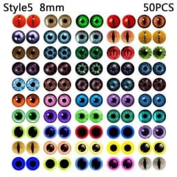 25Pairs Glass Doll Eyes Animal DIY Crafts Eyeballs For Dinosaur Eye Accessories Jewelry Making Handmade 8mm/10mm