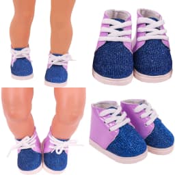 7 Cm Lace-up Sneakers Doll Clothes Shoes Accessories For 18 inch American Doll 43 Cm Baby Doll Generation Dolls Shoes,Gifts