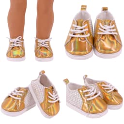 7 Cm Lace-up Sneakers Doll Clothes Shoes Accessories For 18 inch American Doll 43 Cm Baby Doll Generation Dolls Shoes,Gifts