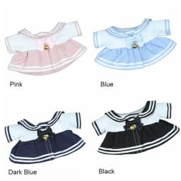 Doll Clothes For 20cm Sailor Suit Dress Knotbow Bell Jk Skirt Toy Accessories Changing Dressing Game Playing Dolls Accessories