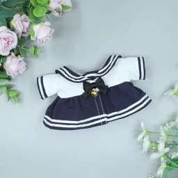 Doll Clothes For 20cm Sailor Suit Dress Knotbow Bell Jk Skirt Toy Accessories Changing Dressing Game Playing Dolls Accessories