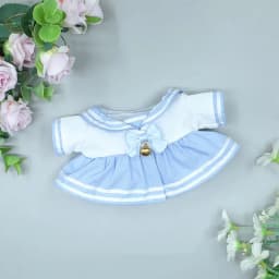 Doll Clothes For 20cm Sailor Suit Dress Knotbow Bell Jk Skirt Toy Accessories Changing Dressing Game Playing Dolls Accessories