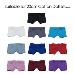 20CM Cotton Doll Clothes Pants Candy Color Denim Shorts Versatile Casual Wears Jeans Trousers For Idol Dolls Accessories Toys