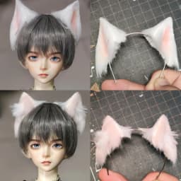 BJD Doll Headgear for 1/3 1/4 1/6 Size Cute Doll Fox Ear Headgear Simulation Headgear BJD Doll Accessories