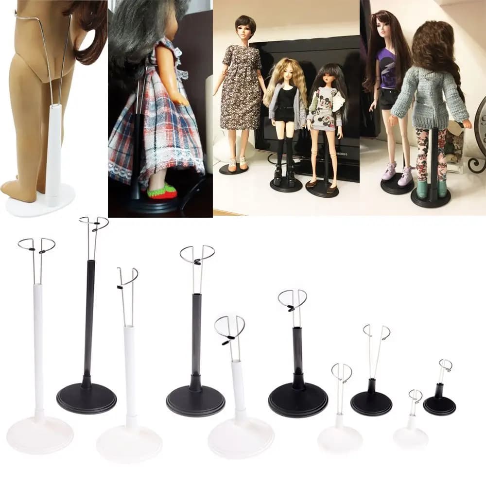Adjustable Metal White Black Doll Dummy Puppet Wrist Stand Holder Bracket Support Dollhouse Accessories Toy Store Display