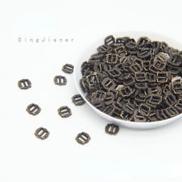 50pcs 3.5mm Mini Buttons Ultra-small Metal Buttons Belt Buckle Doll Bags Shoes DIY Doll Button Doll Clothes Accessories