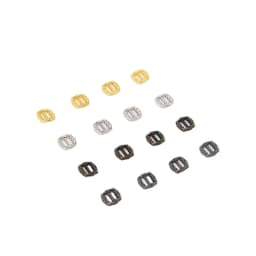 50pcs 3.5mm Mini Buttons Ultra-small Metal Buttons Belt Buckle Doll Bags Shoes DIY Doll Button Doll Clothes Accessories