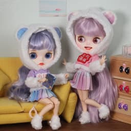 Outfits for ICY DBS Blyth doll Dress For 12 inch doll cute dressing