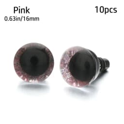 10pcs 9/12/14/16mm Glitter Crystal Eyes Dolls DIY Crafts Plastic Safety Glitter Crystal Bear Animal Puppet Stuffed Toys Parts