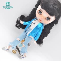 NEW 28-30cm Blyth Doll Clothes Toys Azone Doll Accessories Fashion Jackets, Jeans, Shoes Girl's Gift