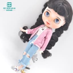 NEW 28-30cm Blyth Doll Clothes Toys Azone Doll Accessories Fashion Jackets, Jeans, Shoes Girl's Gift