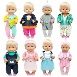 for 38 Cm Nenuco Doll Clothes Green Shirt Jeans Short Pants Ropa Y Su Hermanita Reborn Baby Dolls Outfits