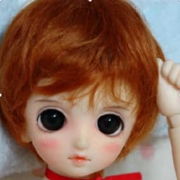 1/12 1/8 OB11 Doll Wigs D28053 3-4inch 4-5inch 5-6inch Enfant Cut Synthetic Mohair BJD Hair Lati Yellow &White Tiny Accessories