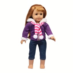 Winter American 18 Inch Girl Doll Clothes Jacket + Leggings Doll Clothes For 43cm Baby New Born Doll Clothes Suit Reborn Doll