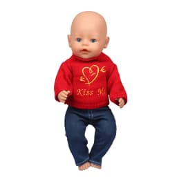 Winter American 18 Inch Girl Doll Clothes Jacket + Leggings Doll Clothes For 43cm Baby New Born Doll Clothes Suit Reborn Doll