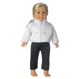 Winter American 18 Inch Girl Doll Clothes Jacket + Leggings Doll Clothes For 43cm Baby New Born Doll Clothes Suit Reborn Doll
