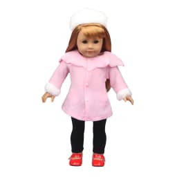 Winter American 18 Inch Girl Doll Clothes Jacket + Leggings Doll Clothes For 43cm Baby New Born Doll Clothes Suit Reborn Doll