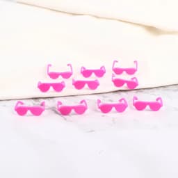 10pcs/pack Dollhouse Accessories Fashion Black Fashionable Doll Glasses For Doll Girls 3.2*3*1.1cm