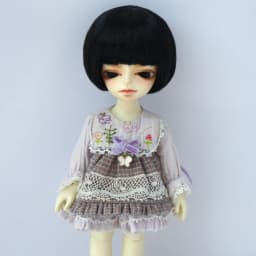 1/12 BJD Doll wigs JD256 4-5inch 11-13CM Short BOBO Cut Synthetic mohair BJD Hair Lati White Tiny doll accessories
