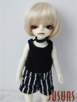 1/12 BJD Doll wigs JD256 4-5inch 11-13CM Short BOBO Cut Synthetic mohair BJD Hair Lati White Tiny doll accessories