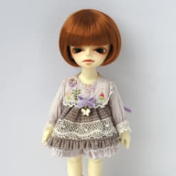 1/12 BJD Doll wigs JD256 4-5inch 11-13CM Short BOBO Cut Synthetic mohair BJD Hair Lati White Tiny doll accessories
