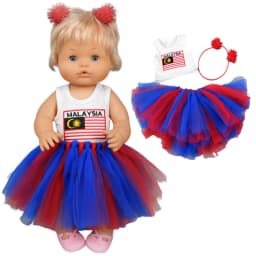 Baby Doll Dress 38 Cm Pink Unicorn Dress Fit for 38cm Doll Nenuco Ropa Y Su Hermanita Dress Wear