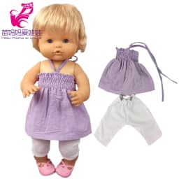 Baby Doll Dress 38 Cm Pink Unicorn Dress Fit for 38cm Doll Nenuco Ropa Y Su Hermanita Dress Wear