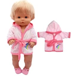Baby Doll Dress 38 Cm Pink Unicorn Dress Fit for 38cm Doll Nenuco Ropa Y Su Hermanita Dress Wear