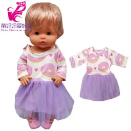 Baby Doll Dress 38 Cm Pink Unicorn Dress Fit for 38cm Doll Nenuco Ropa Y Su Hermanita Dress Wear