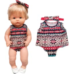 Baby Doll Dress 38 Cm Pink Unicorn Dress Fit for 38cm Doll Nenuco Ropa Y Su Hermanita Dress Wear