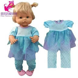 Baby Doll Dress 38 Cm Pink Unicorn Dress Fit for 38cm Doll Nenuco Ropa Y Su Hermanita Dress Wear