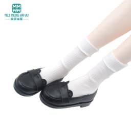 BJD Doll Leather Shoes 43-60cm 1/3 1/4 SD Doll Toy Ball Joint Doll Fashion Flat Shoes Pink Black Brown Doll Gift