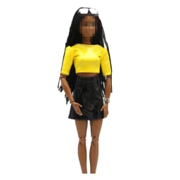New 30cm 1/6  Glossy Top shirt  PU leather Dress Daily Wear Accessories Clothes for Barbies doll