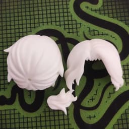 (only hair)GSC Clay man accessory dismemberment hair doll accessories