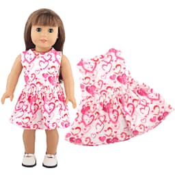Doll Dress 43cm Baby Doll Clothes Cat Love Skirt Suit For 18 Inch American And Our generation Russia Girl Doll Accessories Toy