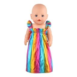 Doll Dress 43cm Baby Doll Clothes Cat Love Skirt Suit For 18 Inch American And Our generation Russia Girl Doll Accessories Toy