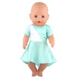 Doll Dress 43cm Baby Doll Clothes Cat Love Skirt Suit For 18 Inch American And Our generation Russia Girl Doll Accessories Toy