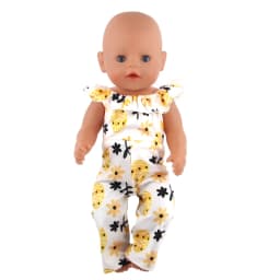 Doll Dress 43cm Baby Doll Clothes Cat Love Skirt Suit For 18 Inch American And Our generation Russia Girl Doll Accessories Toy