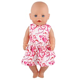 Doll Dress 43cm Baby Doll Clothes Cat Love Skirt Suit For 18 Inch American And Our generation Russia Girl Doll Accessories Toy