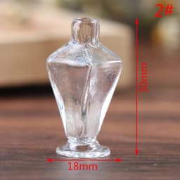 1PC 1:12 Dollhouse Miniature Glass Candy Jar Vintage Striped Jar Candy Bottle Model Toys Furniture Doll house Decor Accessories
