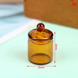 1PC 1:12 Dollhouse Miniature Glass Candy Jar Vintage Striped Jar Candy Bottle Model Toys Furniture Doll house Decor Accessories