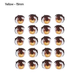 5 Pair Colorful Cute Boys Girls Doll Eyes Accessories Crystal Cartoon Eyes Stickers Anime Figurine Face Organ Paster Decals