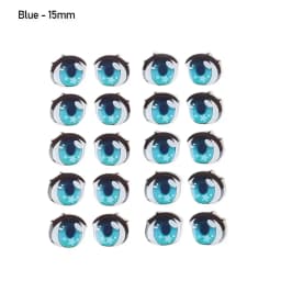 5 Pair Colorful Cute Boys Girls Doll Eyes Accessories Crystal Cartoon Eyes Stickers Anime Figurine Face Organ Paster Decals