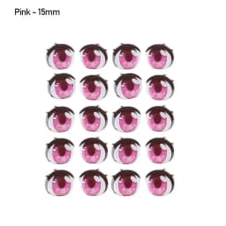 5 Pair Colorful Cute Boys Girls Doll Eyes Accessories Crystal Cartoon Eyes Stickers Anime Figurine Face Organ Paster Decals