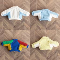 1/12 Bjd Dolls Crewneck Sweatshirt Color Blocking Casual Hoodies Doll Clothes For Ob11 Bjd Doll, Ymy Dod Ddf Doll