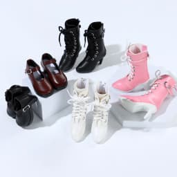Fashion PU Doll Boots High Heel Princess Shoes For Bjd 1/3 Doll Shoes Accessories 60cm Doll Clothes Wearing Play House Kids Toys