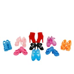 Random 12 Pairs Doll Shoes Assorted Fashion Colorful Mix Style Sandals High Heels Accessories Clothes for 11.5'' Doll Baby Toys