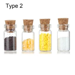 4PCS Mini Seasoning Jar Dollhouse Kitchen Toy Miniature Spice Bottle Simulation Glass Vial Scene Dolls Playing House Model