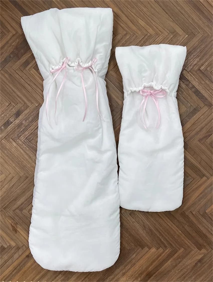 BJD Doll Protective Bag Unisex Toys Cute Girls 1/3 1/4 1/6 Uncle Outdoor White Soft Thick Sleeping Bag Gifts Doll Accessories