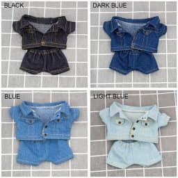 15cm/20cm Jeans Jacket Pants Suit Cotton Doll Casual Wears Coat Clothes Doll Clothes 1/12 Dolls Clothes Accessories
